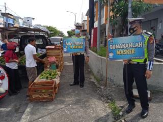 Polres Kampar Terus Himbau dan Lakukan Pendisiplinan Protokol Kesehatan Terhadap Masyarakat