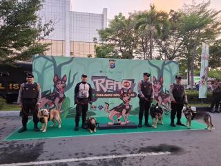 Polda Riau Gelar Pet Parade Kenang Reno, Anjing Pelacak K9 Pahlawan Kemanusiaan