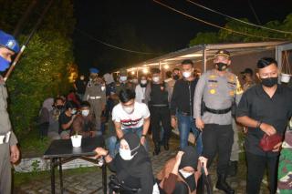 Operasi Yustisi Gabungan Menjaring Puluhan Pemuda Pemudi Yang Melanggar Protokol Kesehatan di Kota P