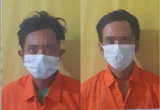 Unit Reskrim Polsek Tambang Tangkap 2 Pelaku Narkoba di Perum Athaya 2 Desa Rimbo Panjang