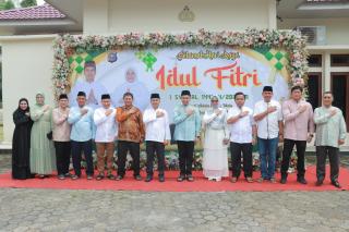 Kapolres Kampar Halal Bihalal Beserta Personil Jajarannya