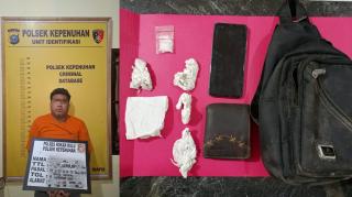 Pengedar Sabu di Kepenuhan Tak Berkutik Saat Diringkus oleh Polsek Kepenuhan