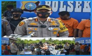 Polsek Tampan Amankan Tujuh Tersangka Home Industri Jamu Palsu Cap Tawon Klancen