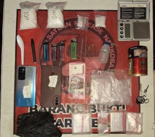 Polres Tanjab Barat Gulung Pengedar Shabu di Batang Asam, BB Seberat 200 Gram Lebih Disita