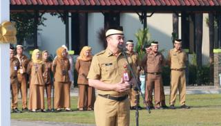 Apel Pagi, Sekda Ajak Seluruh ASN Bekerja Maksimal dan Inovatif