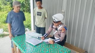 Satlantas Polres Kampar Tekan Pelanggaran Lalu Lintas Selama Operasi Keselamatan Lancang Kuning 2025