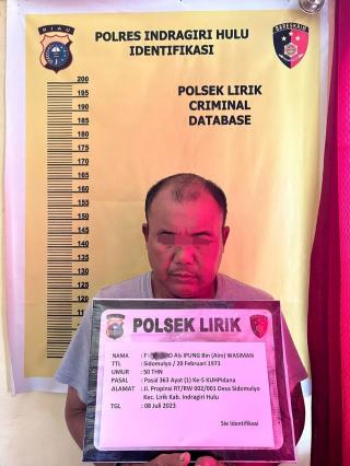 Polsek Lirik berhasil mengamankan tersangka kasus (Curanmor)