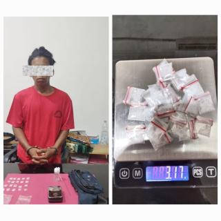 Pemuda Pengangguran, Diamankan Satresnarkoba Polres Rokan Hulu, 20 Paket Sabu Diamankan
