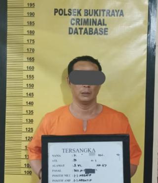 Hendak Curi Motor Digagalkan Satpam Pelaku Langsung di Ringkus Polsek Bukit Raya