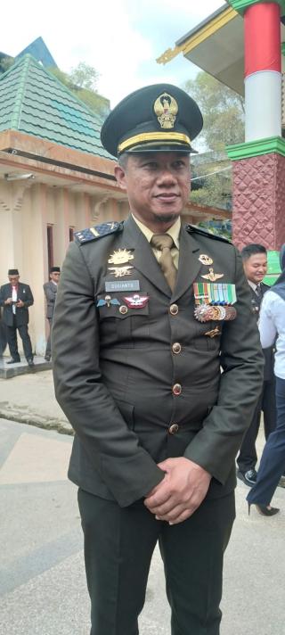 Pasi Intel Kodim 0314/Inhil Hadiri Upacara HUT ke-80 RI di Tembilahan