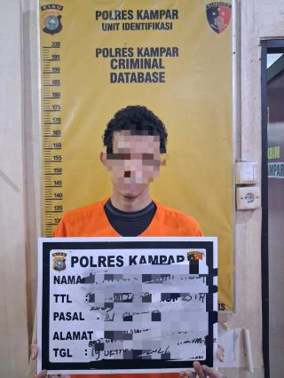 Polres Kampar Tangkap Pria Larikan Remaja dan Setubuhi Berulang Kali di Kecamatan Kampar