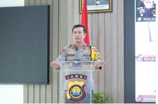 kapolda Jambi membuka acara Taklimat Awal Audit Kinerja Itwasda Polda Jambi Tahap II