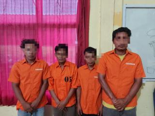 Polsek Tapung Hulu Tangkap 4 Pelaku Narkoba,2 Diantaranya Juga Pelaku Curanmor