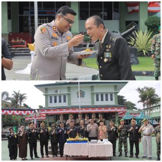 HUT TNI ke-80 di Kampar: Kejutan Tumpeng dari Kapolres, Bukti Kekompakan TNI-Polri Jaga Negeri!