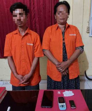 Diduga Edarkan Shabu, Seorang Pemuda dan Seorang IRT Diciduk Polsek Tapung Hulu