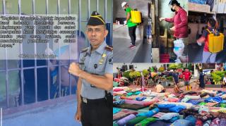 Lapas Bengkalis Gelar Aksi Bersih-bersih, Penyemprotan Disinfektan, dan Pemberian Bubuk Abate