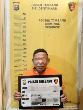 Polsek Tambang Tangkap Pelaku KDRT di Desa Rimbo Panjang