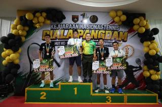 Pangdam XIX Tuanku Tambusai Tutup Kejurnas Tenis Piala Pangdam, Sportivitas Jadi Penegasan