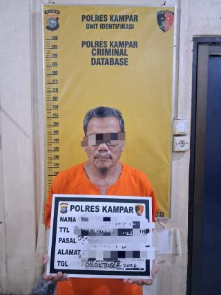 Polres Kampar Tangkap Guru Ngaji, Diduga Cabuli 4 Anak Dibawah Umur