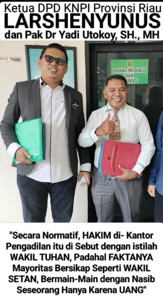 Soal Persidangan Kasus Korupsi di Kabupaten Meranti, Ketua KNPI Riau Beri Apresiasi