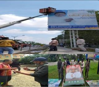 Diwarnai Aksi Protes dan Adu Argumen, Bawaslu Se Riau Tertibkan 11.890 Baliho dan Spanduk Calon Bupa