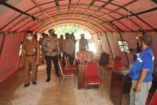 Kapolresta Tinjau Lokasi Semburan Gas di Pondok Pesantren Al-Ikhsan