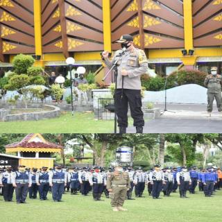 Kapolresta hadiri Apel Gelar Pasukan Pembatasan Sosial Berskala Mikro