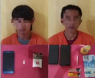2 Pelaku Narkoba Diringkus Polsek Tapung Hilir pada 2 TKP di Desa Kota Bangun
