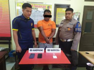 Berantas Narkotika, Kapolsek Rambah Hilir Tangkap Resedivis berhasil diamankan 