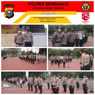 Polres Bengkalis Gelar Apel Kesiapan Pengamanan Pleno KPU Bengkalis
