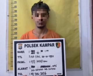 Polsek Kampar Ungkap Kasus Pencurian dengan Pemberatan  Tersangka Ditangkap Setelah Larikan Dari Ata