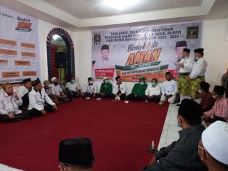 Paslon Abi Bahrum-Herman Deklarasi dan Gelar Istigosah