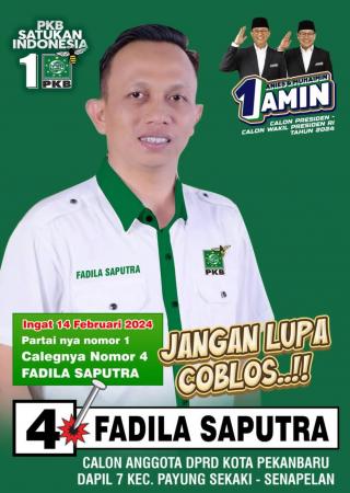 Fadila Saputra Ajak Masyarakat Pekanbaru Memilih Pemimpin Yang Mempunyai Visi Perubahan