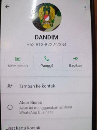 Mengatas namankan  Dandim 0314/inhil penipuan Kembali Terjadi