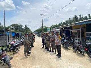 Polsek Reteh Soliditas dalam Pengamanan Kampanye Paslon Bupati  Indragiri Hilir