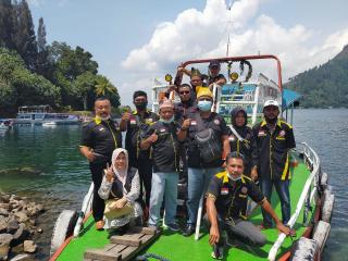 DPC AWI Rohul Riau Sambut Hari Pers Nasional 2021 Di Pantai Pandan Sibolga