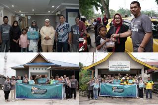 Peduli Sesama, pelindo multi terminal branch Dumai Bagikan santunan, Paket Ramadan Kepada Masarakat