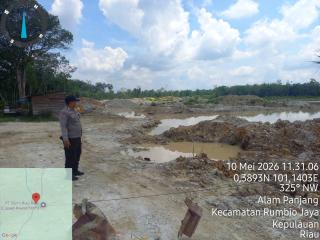 Pengecekan Lokasi Galian C Desa Simpang Petai Temukan Tidak Ada Aktivitas, Lokasi Sudah Tutup Sejak 