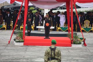 HUT TNI ke-81 di Pekanbaru, Kodam XIX/Tuanku Tambusai Tampilkan Soliditas dan Kesiapan Prajurit
