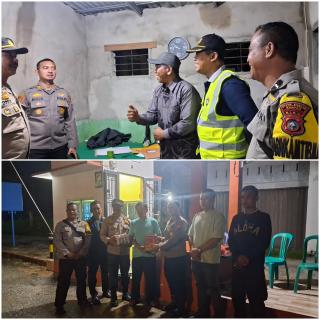 Kapolsek Tambang Kunjungi Pos Kamling, Jalin Kemitraan Jaga Keamanan
