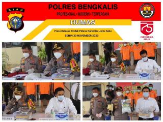 Polres Bengkalis Berhasil Gagalkan Peredaran Narkoba Jenis Shabu