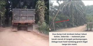 Tambang Ilegal di Seberida: Batu Granit Dikeruk di Tengah Kampung, Diduga Tanpa Izin!