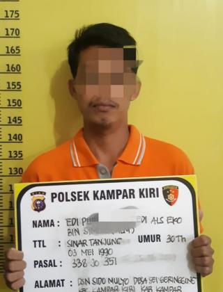 Polsek Kampar Kiri Ungkap Kasus Pembunuhan Dalam Keluarga