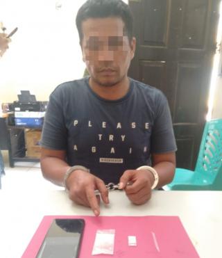 Resnarkoba Polres Kampar Tangkap Pengedar Shabu di Wilayah Bukit Mas Tapung Hulu