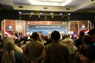 Amankan Kampanye Terbuka Debat Publik Pilkada Kota Pekanbaru Polda Riau