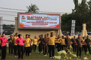 Polres Kampar, Kodim 0313/KPR & Yonif 132/BS, Gelar Olahraga Bersama Rangkaian Hari Bhayangkara Ke80