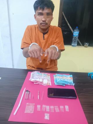 Polsek XIII Koto Kampar Tangkap Pengedar Narkoba di Desa Bandar Picak