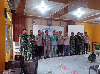 Kapolsek Reteh Tekankan Pentingnya Kamtibmas dalam Bimbingan Teknis Pembangunan Sekat Kanal di Pulau