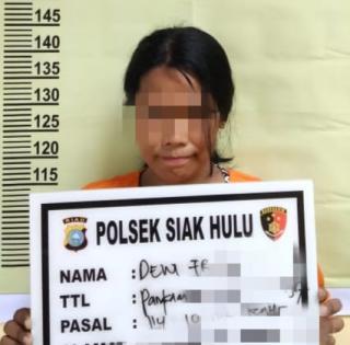 Diduga Edarkan Narkotika Jenis Shabu, Wanita ini Diamankan Polsek Siak Hulu