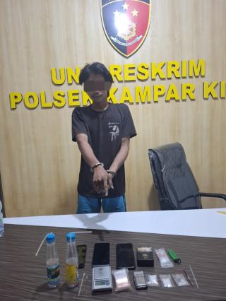Polsek Kampar Kiri Tangkap Warga Kebun Durian, 7,92 Gram Sabu-sabu Ikut Diamankan!